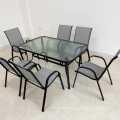 YCYJ 6 seats outdoor table and chair set dining garden table set